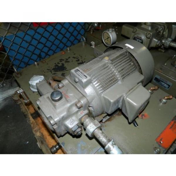 Nachi 2 HP Hydraulic Unit, Nachi Vane Pump VDR-1B-1A2-U21, Used, Warranty #2 image