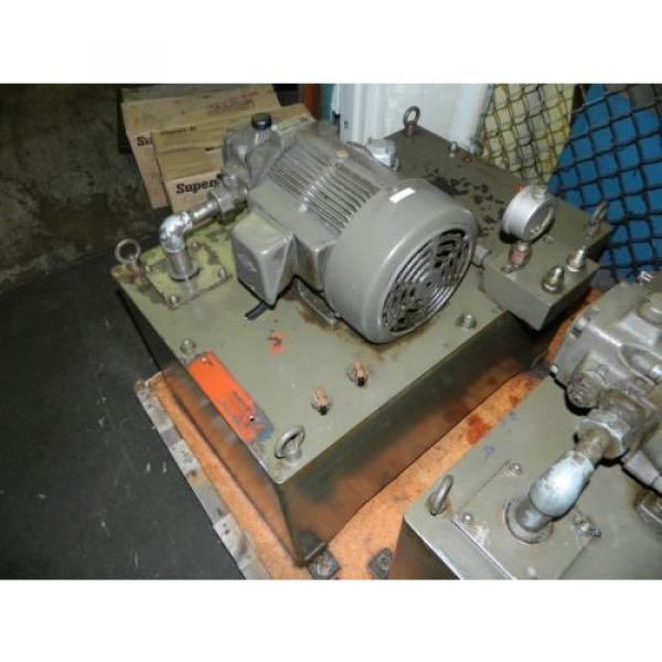 Nachi 2 HP Hydraulic Unit, Nachi Vane Pump VDR-1B-1A2-U21, Used, Warranty #7 image