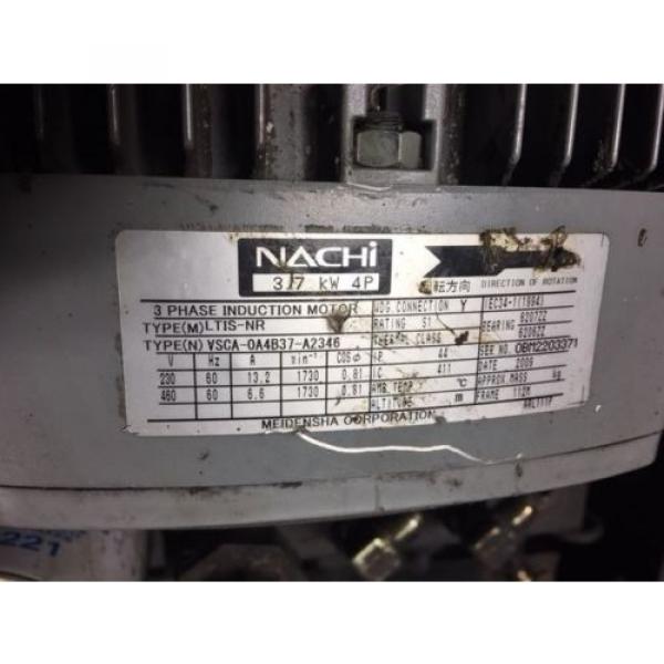 Nachi 5 HP Hydraulic Unit, Nachi Piston Pump # PVS-1B-22N1-U-2408P, Used #7 image