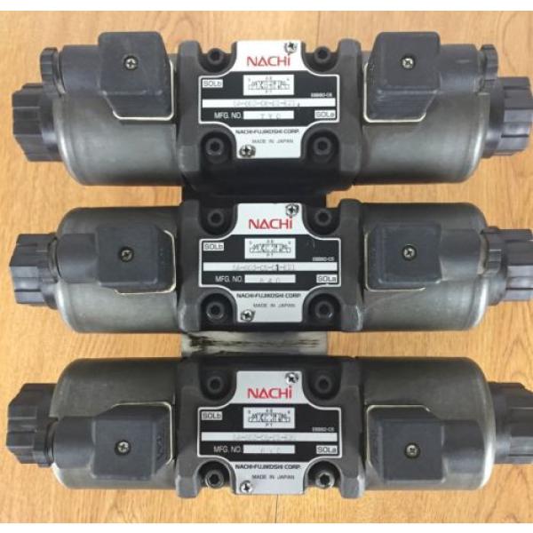 Lot of 3 Nachi SA-G03-C6-D1- E21 Hydraulic Valve with Double Solenoid #7 image