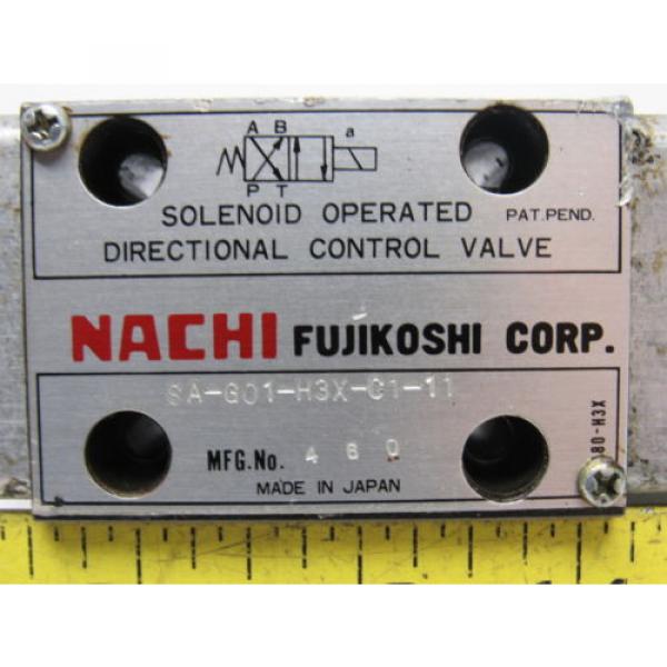 Nachi SA-G01-H3X-C1-11 Solenoid Operated Control Hydraulic Valve #8 image