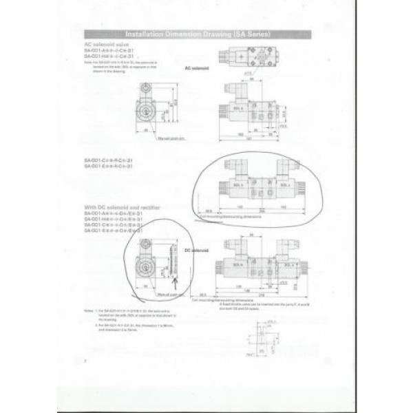 NACHI Hydraulic Solenoid Operated Directional Control Valve SA-G01-C6-C1-30 origin #8 image