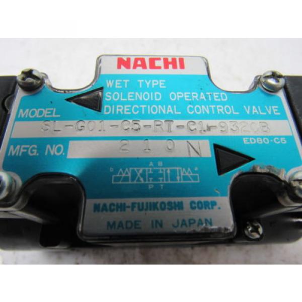 Nachi SL-G01-C5-RT-C1-93208 Hydraulic Solenoid Directional Control Valve #6 image