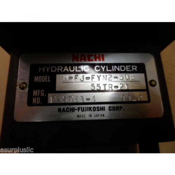 NACHI HYDRAULIC CYLINDER W-FJ-FYN2-50B-55TR-21  50mm BORE 55mm STROKE  NOS #3 image