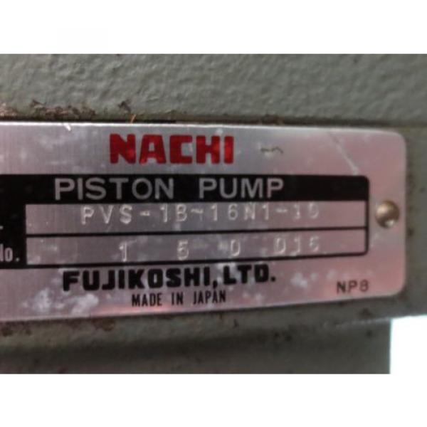 MEIDENSHA NACHI HYDRAULIC OIL PUMP MOTOR LTF70-NR PVS-1B-16N1-10 UPV-1A-16N1-2 #6 image
