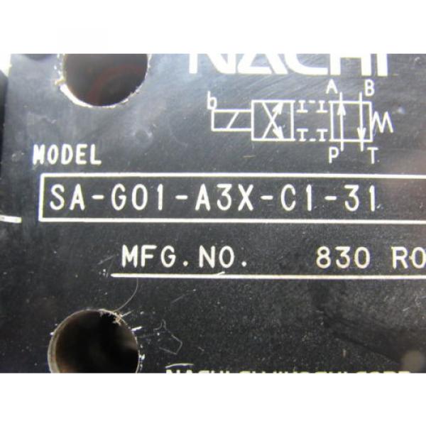 Nachi SA-G01-A3X C1-31 Solenoid Operated Hydraulic Directional Control Valve #8 image