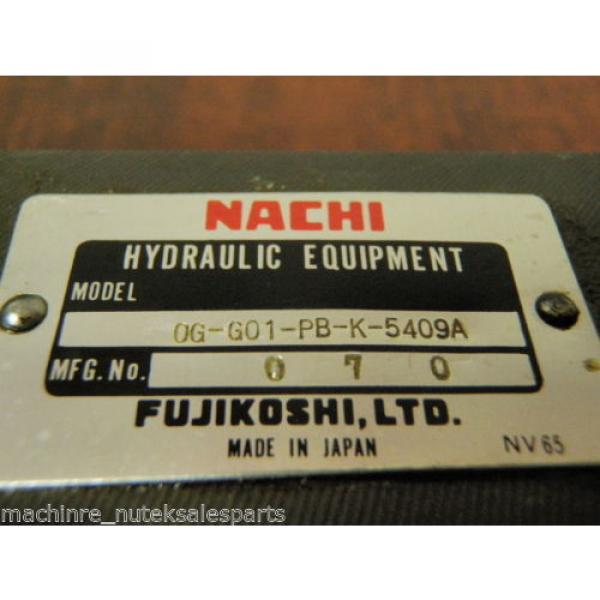 Nachi Hydraulic Valve 0G-G01-PB-K-5409A   0GG01PBK5409A #3 image
