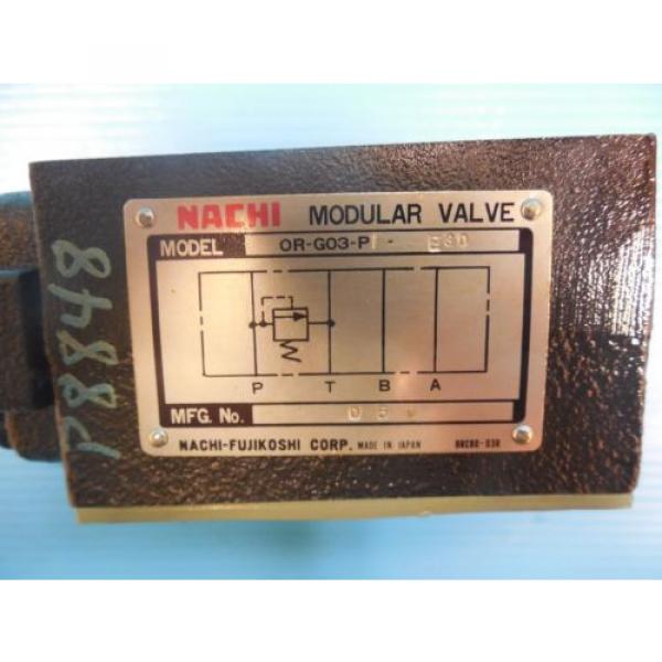 NACHI OR G03 P E30 HYDRAULIC MODULAR VALVE MANUFACTURING INDUSTRIAL FACTORY #2 image