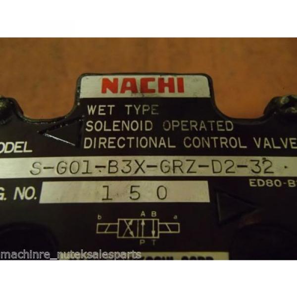 Nachi Wet Type Solenoid Operated Directional Valve S-G01-B3X-GRZ-D2-32 #5 image