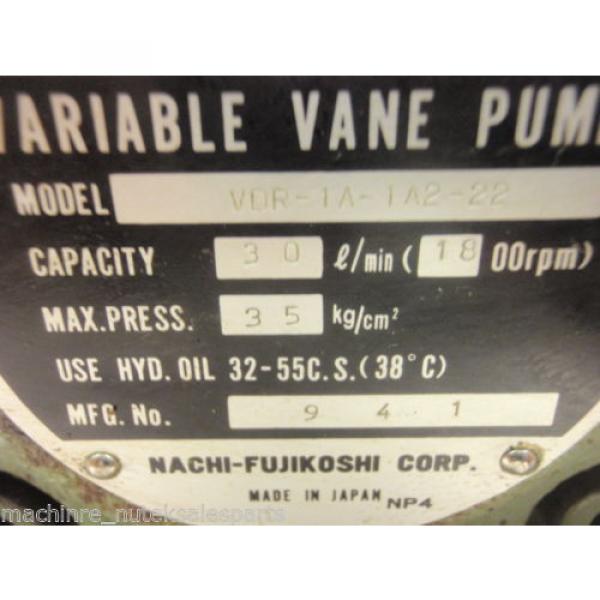 Nachi Variable Vane Pump  VDR-1A-1A2-22 _ VDR1A1A222 _ 30 l/min _ 1800 RPM #4 image