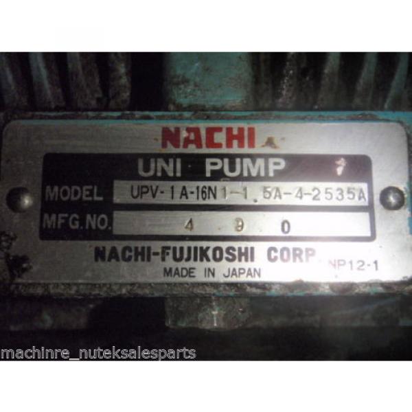 Nachi Piston Pump PVS-1B-16N1-2535A _ UPV-1A-16N1-15A-4-2535A _ Motor LTIS70-NR #4 image