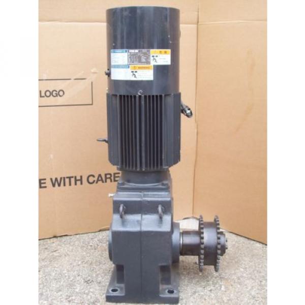 5 HP INDUCTION GEAR MOTOR RNHMS5-63L-V1-B-15  SUMITOMO HYPONIC DRIVE 37 KW #1 image