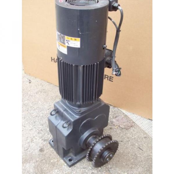 5 HP INDUCTION GEAR MOTOR RNHMS5-63L-V1-B-15  SUMITOMO HYPONIC DRIVE 37 KW #2 image
