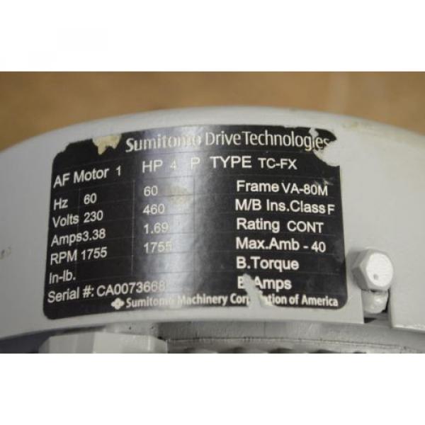 Sumitomo Gear Motor CNHMS1 6120YC-59 1 HP 297 RPM #4 image