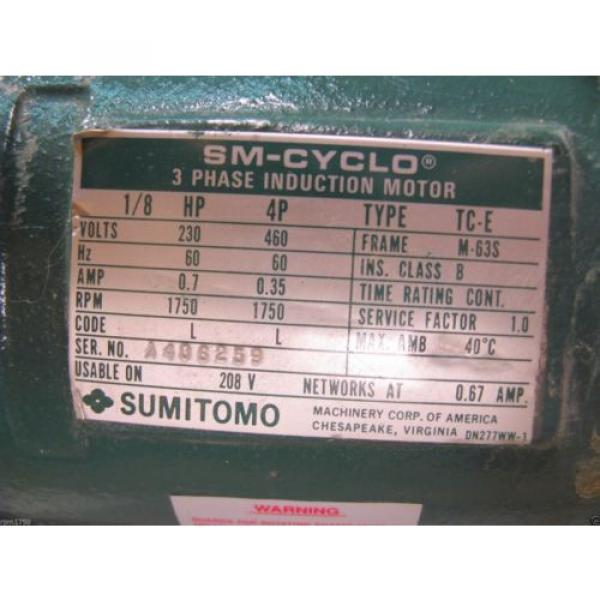 Sumitomo 8:1 Gear Motor HM3085A - Origin Surplus #3 image