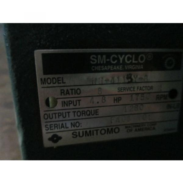 SM CYCLO SUMITOMO CNH 4115Y 3 SPEED REDUCER INDUSTRIAL MADE IN USA GEAR BOX #4 image