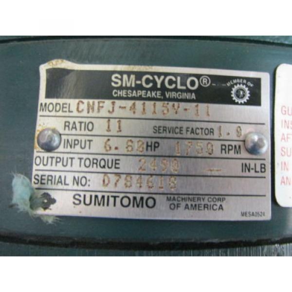 SUMITOMO SM-CYCLO GEAR REDUCER CWFJ-4115Y-11 #2 image