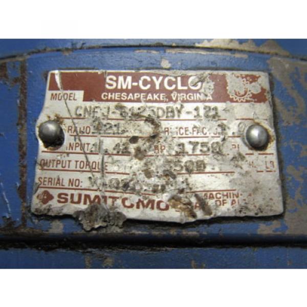 Sumitomo SM-Cyclo CNFJ-6123DBY-121 Inline Gear Reducer 121:1 Ratio 141 Hp #10 image