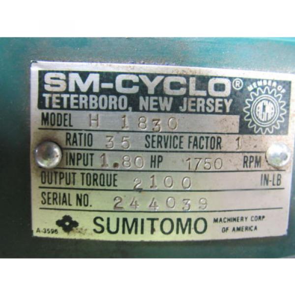 Sumitomo SM-Cyclo R1830 Inline Gear Reducer 35 Ratio 180Hp #8 image