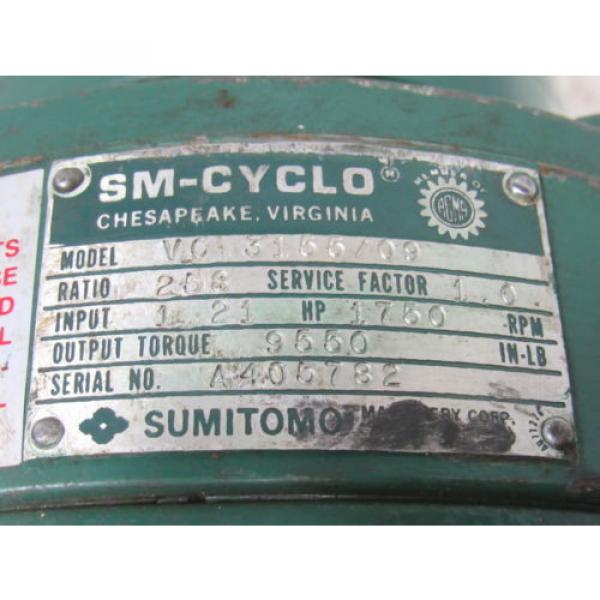 Sumitomo SM-Cyclo VC 3155/09 Inline Gear Reducer 253:1 Ratio 121 Hp #11 image