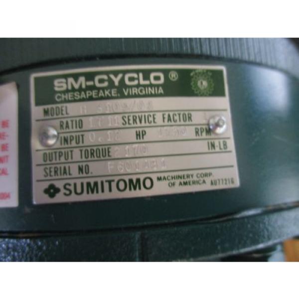 Sumitomo Model: H 3105/08 SM-CYCLO Gear Reducer Total Ration: 1711 lt; #4 image