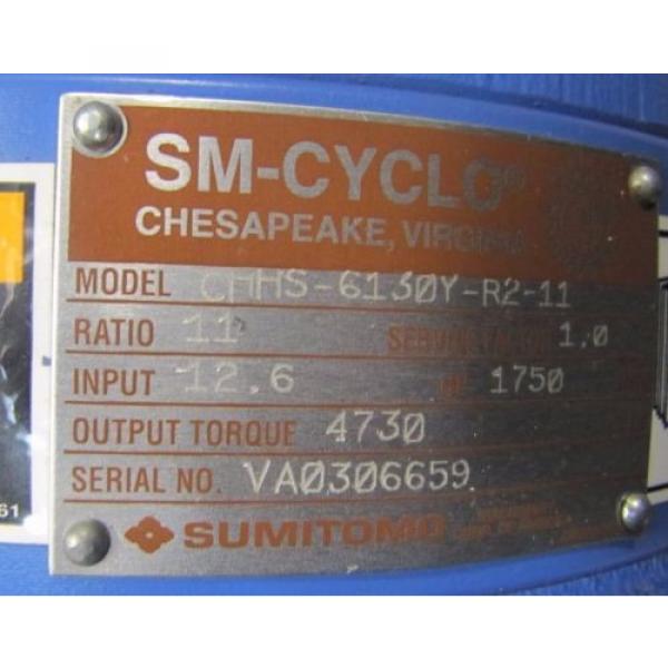 SUMITOMO CHHS-6130Y-R2-11 SM-CYCLO 11:1 RATIO SPEED REDUCER GEARBOX Origin #2 image