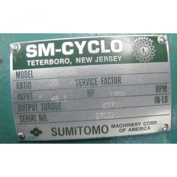 SUMITOMO H1900 SM-CYCLO 35:1 RATIO SPEED REDUCER GEARBOX REBUILT #2 image