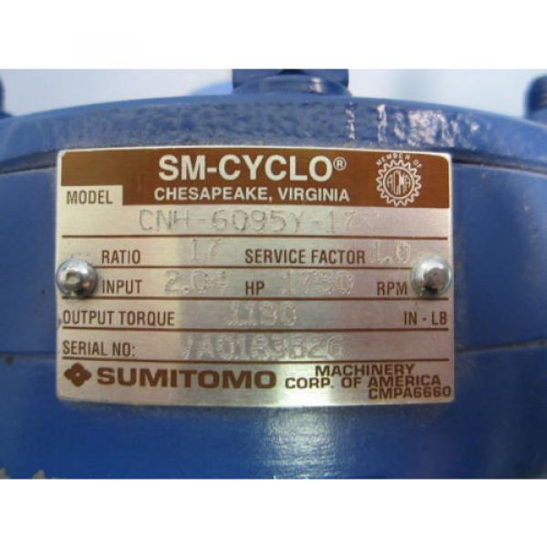 Sumitomo SM-Cyclo Reducer CNH-6095Y-17 Ratio 17 to 1  204 Input HP NWOB #4 image