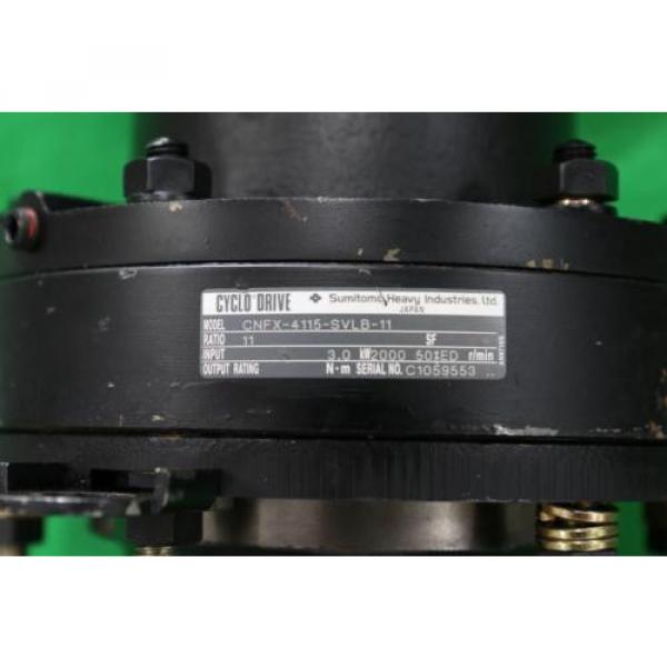 SUMITOMO Used CNFX-4115-SVLB-11 Servo Motor Reducer Ratio 11:1, 1PCS #2 image