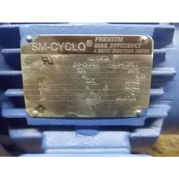 Sumitomo 15 HP SM-CYCLO 3 Phase Premium Induction Motor and Reducer #4 image