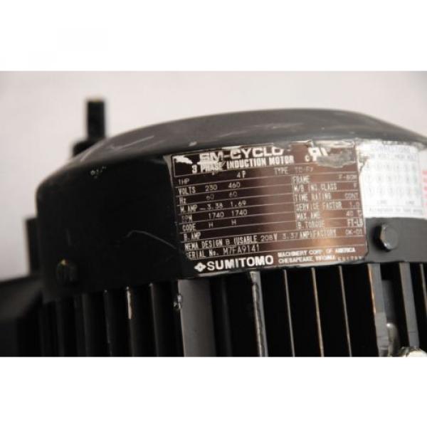 Sumitomo SM-Cyclo Induction Motor / Gearhead 230/460V 3 Phase 25MM Keyed Shaft #6 image