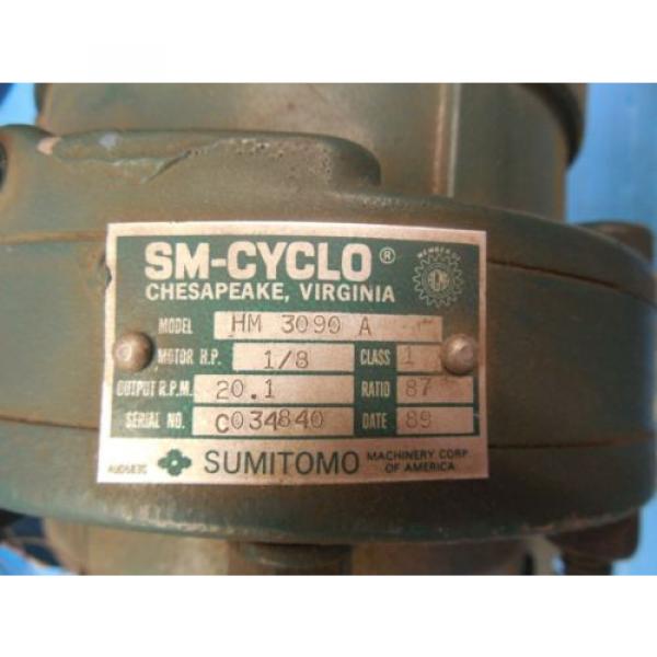 Origin SUMITOMO HMS 3090 A 1/8 HP 3 PHASE INDUCTION MOTOR 1750 RPM INDUSTRIAL #2 image