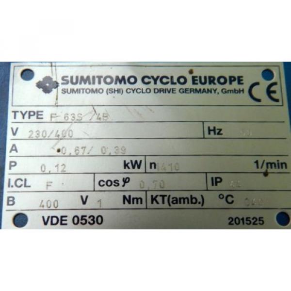 SUMITOMO Drive Getriebemotor CNFMS012-6120DAGB-731/GF63S/4 I=731 - unused - #2 image