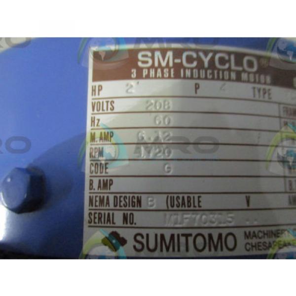 SUMITOMO SM-CYCLO TC-F MOTOR  2 HP 1720 RPM DRIVE CNHM2-6095-11 Origin IN BOX #8 image