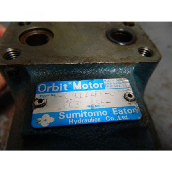 Sumitomo Eaton Hydraulic Orbit Motor, H-070BA4FM-J, Used, WARRANTY #2 image