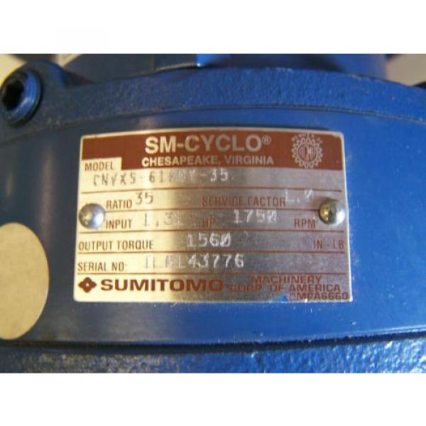 Sumitomo SM-Cyclo CNVX5-6100Y-35 Inline Gearbox 35:1 Ratio 56C Input origin #3 image