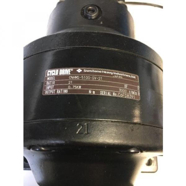 Sumitomo Heavy Industries Cyclo Drive CNHMS-5100-SV-21 Fast Shipping Warranty #3 image