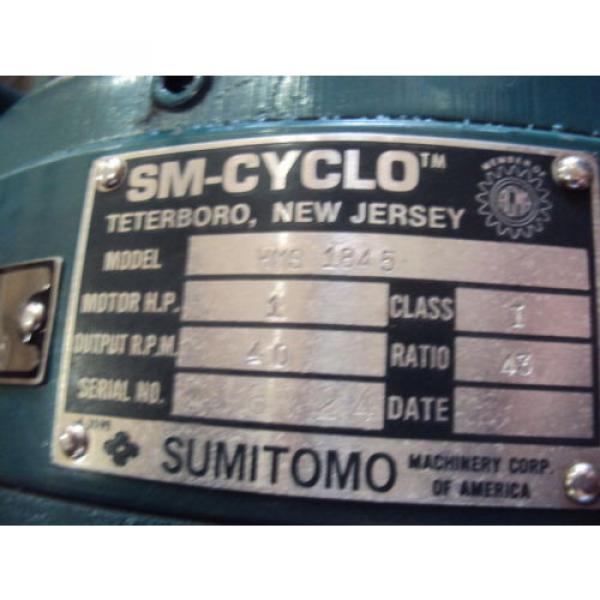 SUMITOMO SM-CYCLO HMS 1845 CLASS 1 WITH 3 PH TOSHIBA MOTOR RPM 1735 1 HP  USED #5 image