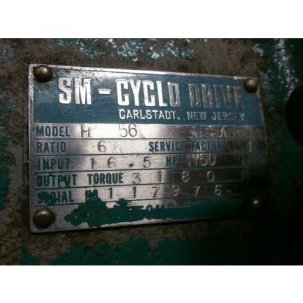 SUMITOMO SM-CYCLO GEARBOX MODEL H56 / RATIO 6 / INPUT HP 165 / RPM 1750 #2 image