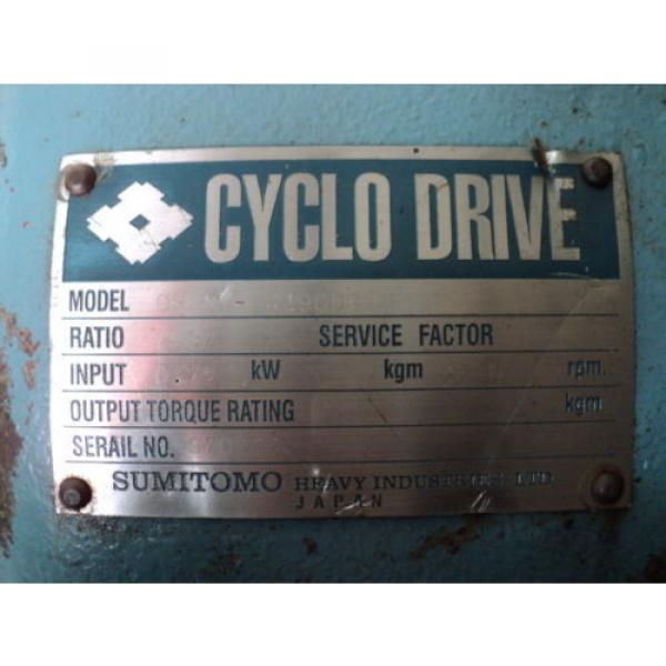 SUMITOMO CYCLO DRIVE CHHM-4190DB 2537:1 RATIO 075KW 1750RPM #2 image