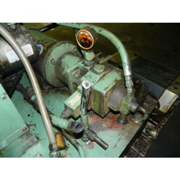 Rexroth 5 HP Hydraulic Unit, 27 Gal Cap, 2PV2V3-30 pumps, Used, Warranty #4 image
