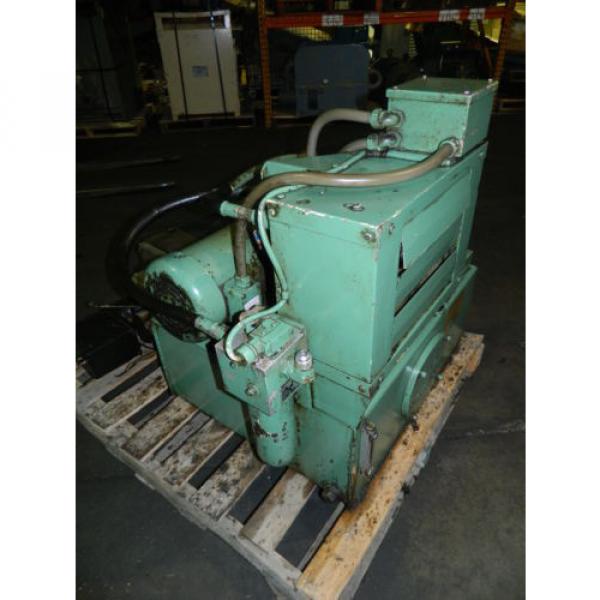Rexroth 5 HP Hydraulic Unit, 27 Gal Cap, 2PV2V3-30 pumps, Used, Warranty #7 image