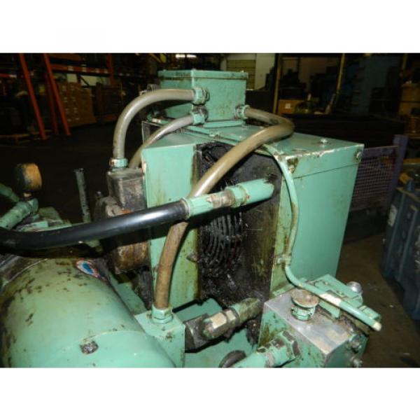 Rexroth 5 HP Hydraulic Unit, 27 Gal Cap, 2PV2V3-30 pumps, Used, Warranty #9 image