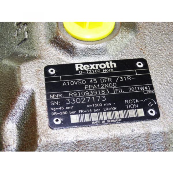 Rexroth Bosch A10SV0 45 DFR /31R-PPA12N00 / R910939183  / hydraulic pumps #2 image