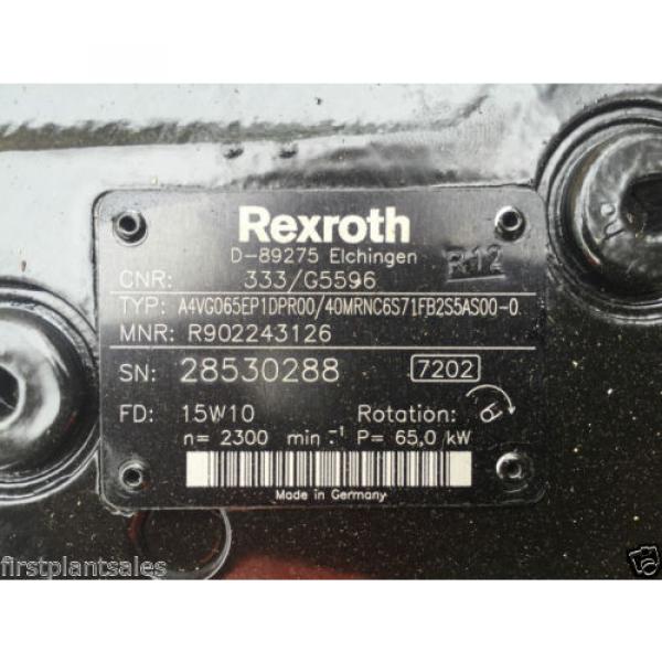 Rexroth Hydraulic pumps P/N 333/G5596 #4 image