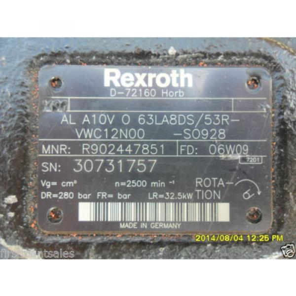 Rexroth Hydraulic pumps SN:30731757 MNR:R902447851 #2 image