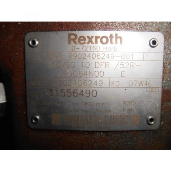 REXROTH A10VS010DFR/52R-PUC64N00 pumps, 1800 RPM, 14 BAR, 105 CM, USED #2 image