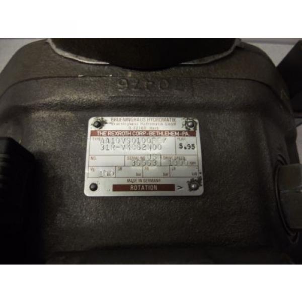 MO-1692, REXROTH AA10VS0100FE/31R-VKC62N00 HYDRAULIC pumps 1800 RPM #10 image