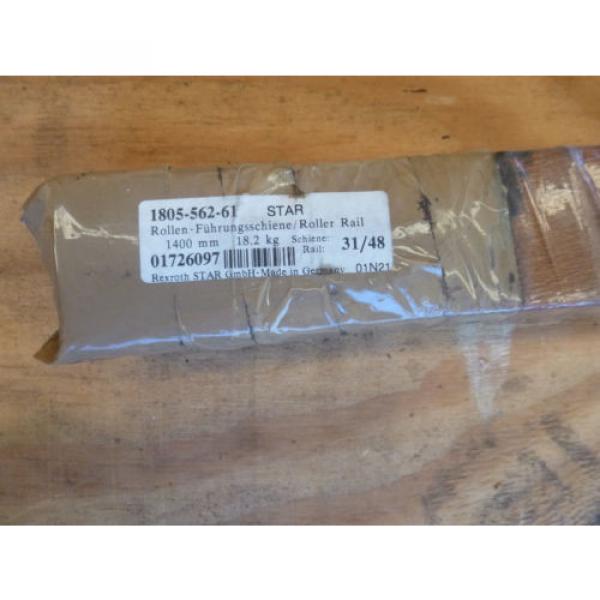 STAR / REXROTH 1805-562-61 LINEAR ROLLER GUIDE RAIL x 1400mm #1 image