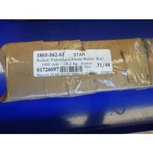 STAR / REXROTH 1805-562-61 LINEAR ROLLER GUIDE RAIL x 1400mm #3 image